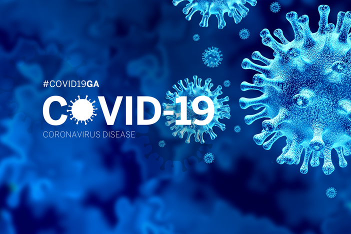A blue color poster on COVID -19 Corona Virus Disease