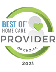 Best of Home Care Provider of choice Logo in black color