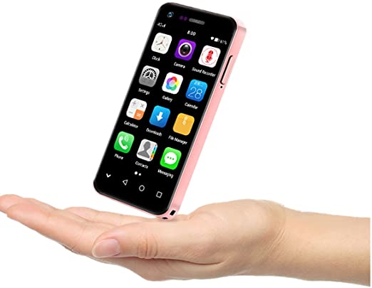 A woman holding an Rose gold color iPhone in her hand